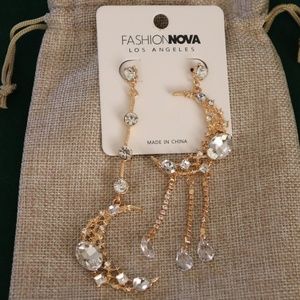 Fashion Nova moon earrings